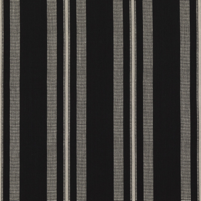 Stanton Ebony by Threads Fabric GREAT STRIPES COTTON - 75%;JUTE - 25% India Horizontal: 13.396 and Vertical: 53.584 - Fabric Carolina -