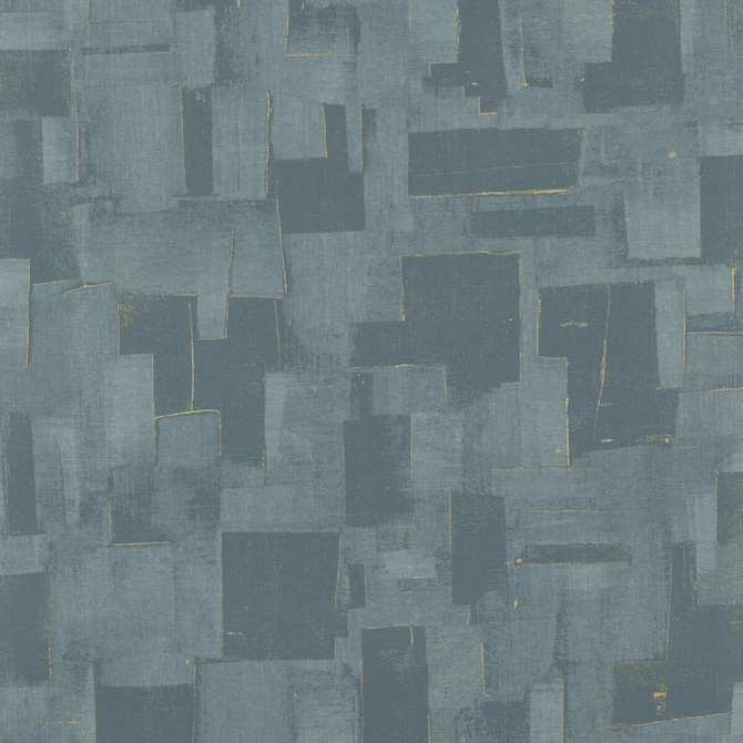 Cubist Teal by Threads Wallcovering VINYL WALLPAPER COLLECTION I PAPER - 100% United Kingdom Horizontal: 26.989 and Vertical: 30.0228 26.989 - Fabric Carolina -