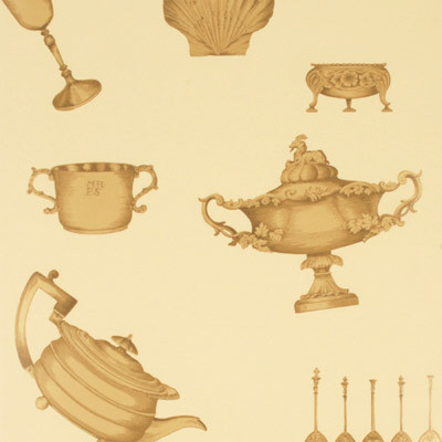 Family Silver Stone/Old Gold by Mulberry Wallcovering