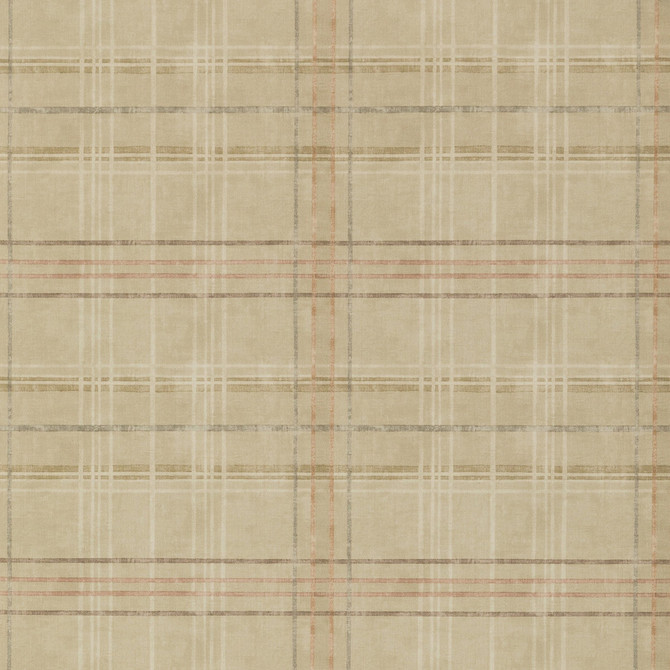 Shetland Plaid Sand by Mulberry Wallcovering MODERN COUNTRY PAPER - 100% United Kingdom Horizontal: 26.989 and Vertical: 12.608 26.989 - Fabric Carolina -