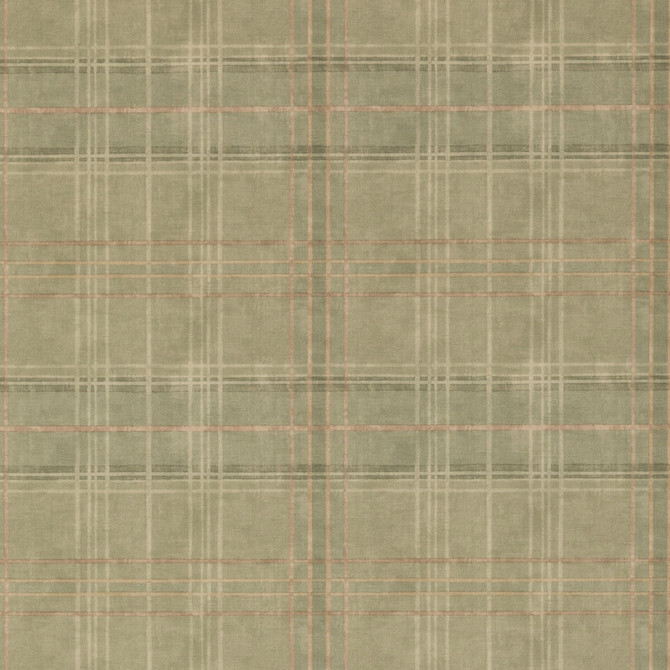 Shetland Plaid Lovat by Mulberry Wallcovering MODERN COUNTRY PAPER - 100% United Kingdom Horizontal: 26.989 and Vertical: 12.608 26.989 - Fabric Carolina -
