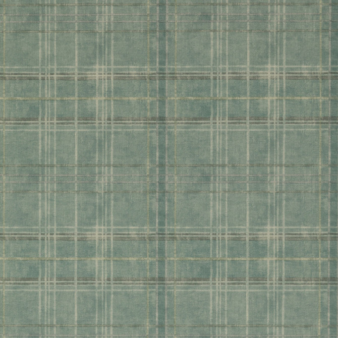 Shetland Plaid Teal by Mulberry Wallcovering MODERN COUNTRY PAPER - 100% United Kingdom - Horizontal: 26.989 and Vertical: 12.608 26.989 - Fabric Carolina -