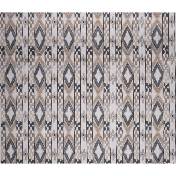 Queen Beige/Gris by Gaston Y Daniela Fabric GASTON AFRICALIA COTTON - 46%;VISCOSE - 38%;LINEN - 16% India Horizontal: 8.94 and Vertical: 12.2 53.5 - Fabric Carolina -
