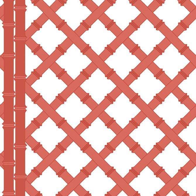 Trellis Blanco/Pomelo by Gaston Y Daniela Wallcovering GASTON LIBRERIA PAPER - 100% Spain Horizontal: 0 and Vertical: 10.4 20.8 - Fabric Carolina -