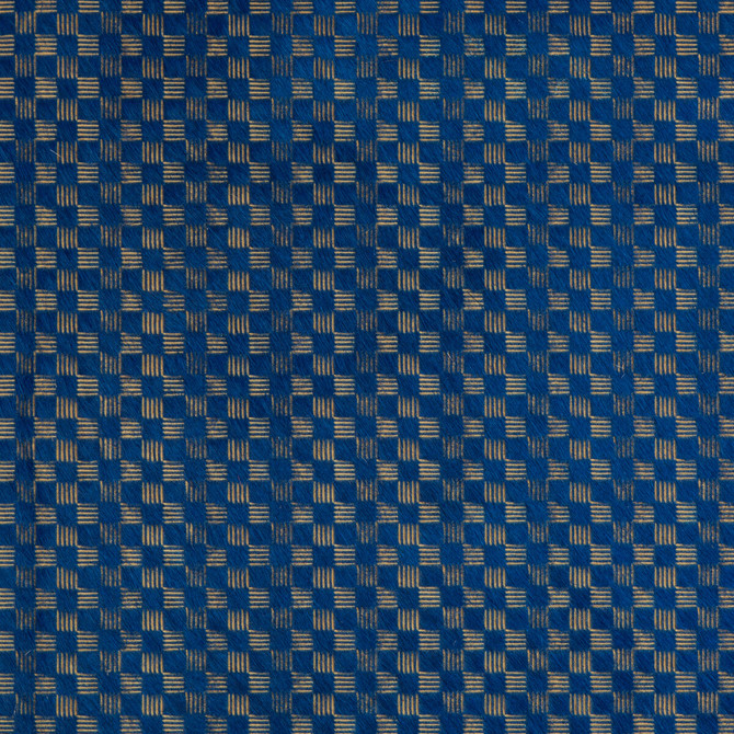 Delux Cadet/Gold by Groundworks Fabric KELLY WEARSTLER LEATHER II LEATHER - 100% Italy - Horizontal: 0.31 and Vertical: 0.31 31.49 - Fabric Carolina -