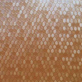 Hexx Copper HX-964 by Morbern Fabric See sample 100% Vinyl USA or Imported Water-based cleaning agents and foam may be used for cleaning. Cleaning by a professional cleaning service is recommended. </p><p>Repeat: Horizontal: 1.75 and Vertical: 2.8125 54" - Fabric Carolina -