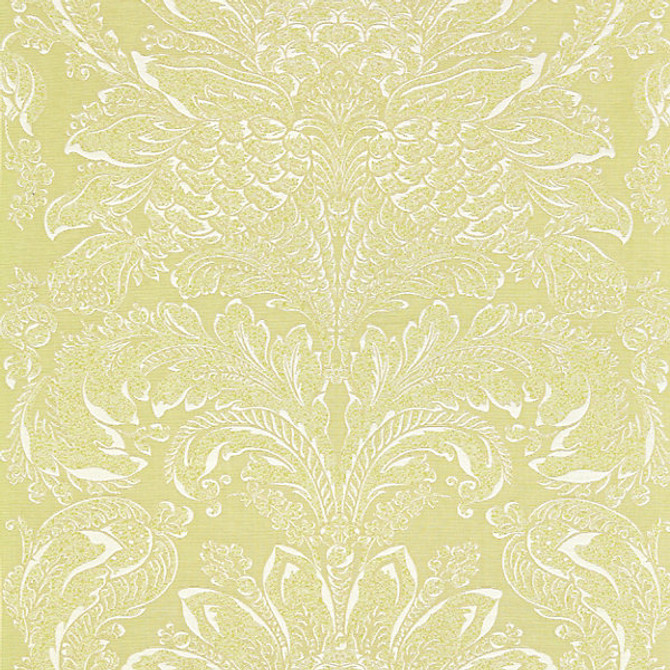 Carlotta Damask/Peridot 27081-004 by Scalamandre Fabric JARDIN 36% COTTON 34% VISCOSE 30% SILK ITALY LIGHT DUTY Horizontal: 27" and Vertical: 27" 54" - Fabric Carolina -