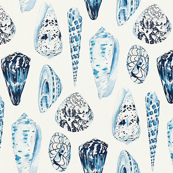 Coquina Linen Print/Porcelain Sc 000716397 by Scalamandre
 Fabric JARDIN 100% LINEN UNITED KINGDOM LIGHT DUTY Horizontal: 26" and Vertical: 27" 54" - Fabric Carolina -