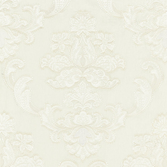 Cornelia Damask Embroidery/Ivory by Scalamandre Fabric Scalamandre Fabric Cornelia Damask Embroidery/IvoryFabric NORDEN 50% LINEN 40% VISCOSE 10% COTTON INDIA </p><p>Repeat: H: 30.5", V: 25" 50" - Fabric Carolina -