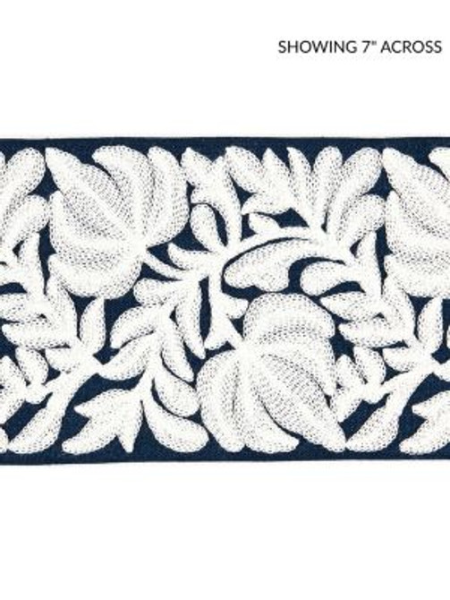 <p>Coventry Embroidered Tape Navy SCT32960006 by Scalamandre Trim</p><p><strong>Required Minimum Quantity Purchase: Fabrics by the yard 1 YARD MINIMUM </p><p>Book: BOTANICA</p><p>Content: 70% LINEN 30% SPUN VISCOSE</p><p>Origin: INDIA</p><p>Performance: LIGHT DUTY</p><p>Repeat: Horizontal: and Vertical: </p><p>Width: 5</p>