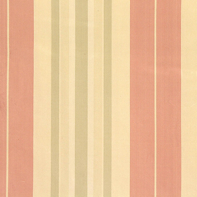 Deanna Stripe/Rose/Green 0016-001 by Old World Weavers Fabric 100% SILK INDIA LIGHT DUTY Horizontal: 0" and Vertical: 13.75" 55" - Fabric Carolina -