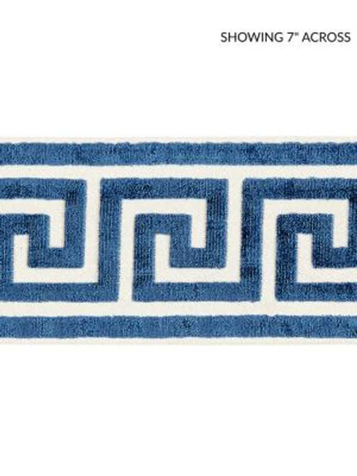 <p>Greek Key Velvet Tape Indigo SCT32790005 by Scalamandre Trim</p><p><strong>Required Minimum Quantity Purchase: Fabrics by the yard 1 YARD MINIMUM </p><p>Book: ORIANA</p><p>Content: 50% VISCOSE 50% COTTON</p><p>Origin: INDIA</p><p>Performance: LIGHT DUTY</p><p>Repeat: Horizontal: 2.875" and Vertical: </p><p>Width: 4</p>
