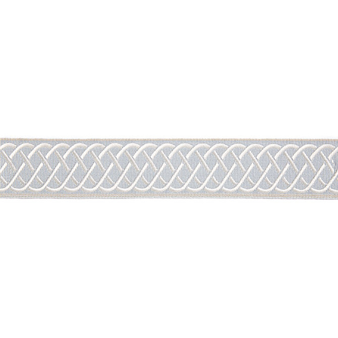 Helix Embroidered Tape/Mineral T3284-002 by Scalamandre Trim Trim HAMPTONS TRIMMINGS 77% VISCOSE 23% RAYON CHINA LIGHT DUTY Horizontal: and Vertical: 2" - Fabric Carolina -