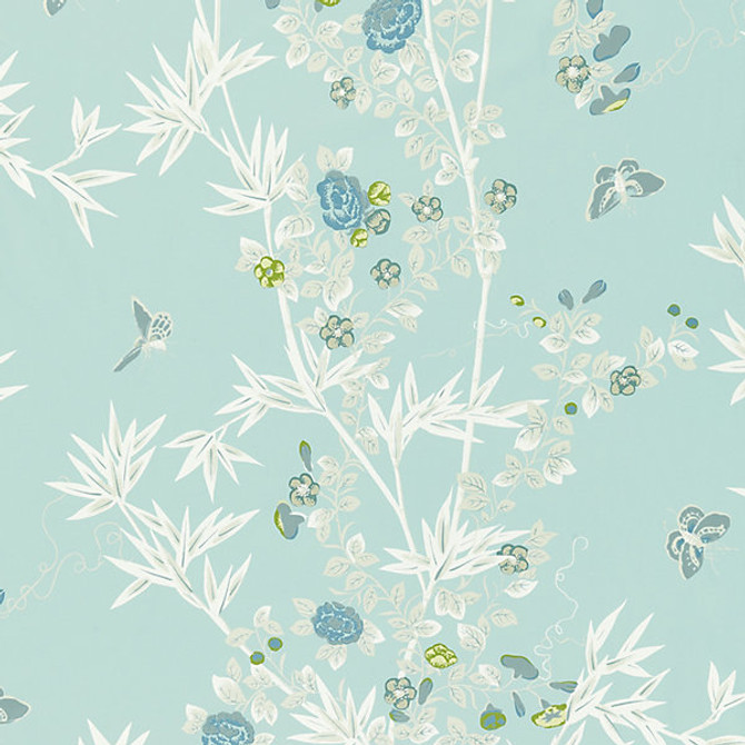Jardin De Chine Ciel by Scalamandre
 Fabric Scalamandre
 Fabric Jardin De Chine CielFabric LA BOHEME 100% COTTON UNITED KINGDOM </p><p>Repeat: H: 46", V: 27" 54" - Fabric Carolina -