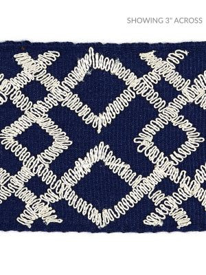 <p>Lattice Tape Indigo SCT32950004 by Scalamandre Trim</p><p><strong>Required Minimum Quantity Purchase: Fabrics by the yard 1 YARD MINIMUM </p><p>Book: MODERN LUXURY</p><p>Content: 70% COTTON 30% VISCOSE</p><p>Origin: INDIA</p><p>Performance: LIGHT DUTY</p><p>Repeat: Horizontal: 3.75" and Vertical: </p><p>Width: 2.75</p>
