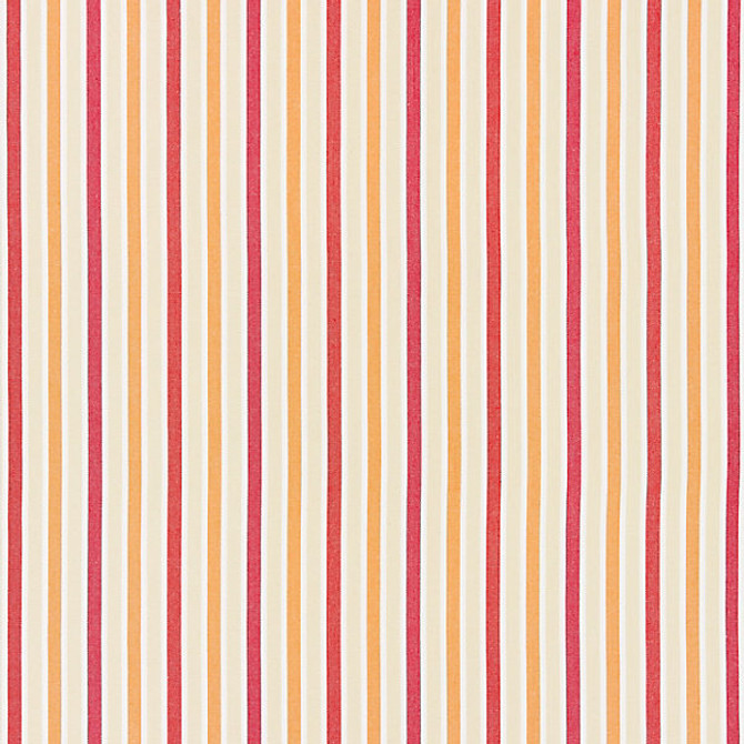 Leeds Cotton Stripe/Coral 27114-002 by Scalamandre Fabric CHATHAM STRIPES & PLAIDS STOCKED AT 100% COTTON INDIA MEDIUM DUTY Horizontal: and Vertical: 4" 53" - Fabric Carolina -