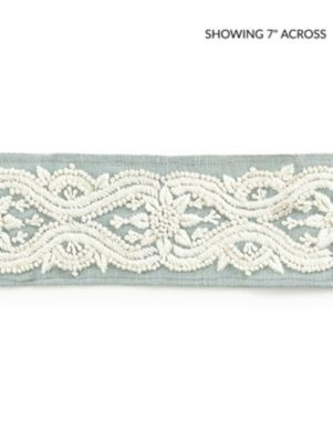 <p>Linnea Embroidered Tape Skylight SCT32980003 by Scalamandre Trim</p><p><strong>Required Minimum Quantity Purchase: Fabrics by the yard 1 YARD MINIMUM </p><p>Book: NORDEN</p><p>Content: 65% SPUN POLYESTER 35% LINEN</p><p>Origin: INDIA</p><p>Performance: LIGHT DUTY</p><p>Repeat: Horizontal: 4.5" and Vertical: </p><p>Width: 2.75</p>