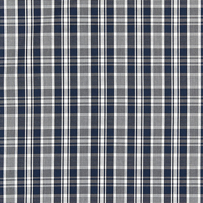 Preston Cotton Plaid/Navy 27122-005 by Scalamandre Fabric SCALAMANDRE WAREHOUSE 100% COTTON INDIA MEDIUM DUTY Horizontal: 2.375" and Vertical: 2.125" 53" - Fabric Carolina -