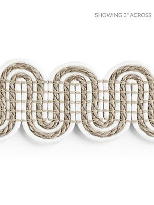 <p>Serpentine Braid Linen SCV12460001 by Scalamandre Trim</p><p><strong>Required Minimum Quantity Purchase: Fabrics by the yard 1 YARD MINIMUM </p><p>Book: ISOLA INDOOR / OUTDOOR</p><p>Content: 90% POLYOLEFIN 10% NYLON</p><p>Origin: UNITED KINGDOM</p><p>Performance: HEAVY DUTY</p><p>Repeat: Horizontal: 1.125" and Vertical: </p><p>Width: 1.75</p>