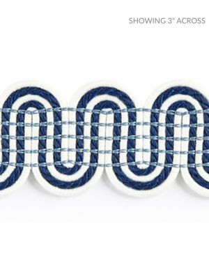 <p>Serpentine Braid Indigo SCV12460004 by Scalamandre Trim</p><p><strong>Required Minimum Quantity Purchase: Fabrics by the yard 1 YARD MINIMUM </p><p>Book: ISOLA INDOOR / OUTDOOR</p><p>Content: 90% POLYOLEFIN 10% NYLON</p><p>Origin: UNITED KINGDOM</p><p>Performance: HEAVY DUTY</p><p>Repeat: Horizontal: 1.125" and Vertical: </p><p>Width: 1.75</p>