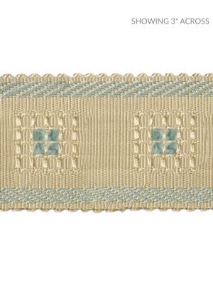 <p>Sienese Braid Cream & Blue SCV713M0002 by Scalamandre Trim</p><p><strong>Required Minimum Quantity Purchase: Fabrics by the yard 1 YARD MINIMUM </p><p>Book: </p><p>Content: 93% SILK 7% COTTON CHENILLE</p><p>Origin: CHINA</p><p>Performance: LIGHT DUTY</p><p>Repeat: Horizontal: and Vertical: </p><p>Width: 2</p>