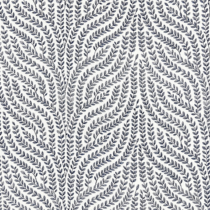 Willow Vine Embroidery/Navy by Scalamandre Fabric Scalamandre Fabric Willow Vine Embroidery/NavyFabric BOTANICA 80% LINEN 20% VISCOSE INDIA </p><p>Repeat: H: 15.75", V: 8" 52" - Fabric Carolina -