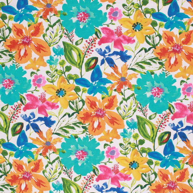 Spring Fling Cabana Blue by RM CoCo Fabric Inspired Living Vol 3 100% COTTON 50000 Horizontal: 27 and Vertical: 25.5 54 - Fabric Carolina -