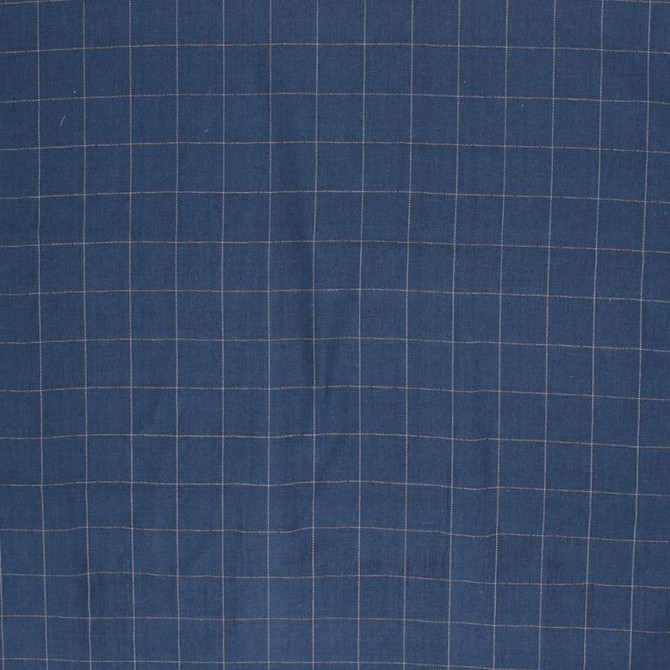 Pickwick Check Cobalt by RM CoCo Fabric Finishing Touches Vol 3 100 COTTON - Dry clean only Horizontal: 2.31 and Vertical: 2.31 54 - Fabric Carolina -