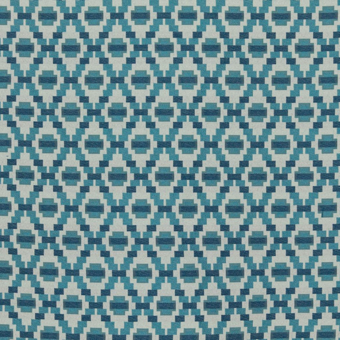 Step Up Trellis Blue Sky by RM CoCo Fabric Finishing Touches Vol 9 61% Polyester 39% Rayon See Sample 0 Horizontal: 2.25 and Vertical: 3 54 - Fabric Carolina -