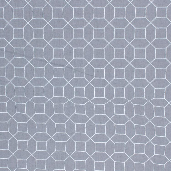 Sedgewick Trellis Cement by RM CoCo Fabric Inspired Living Vol 12 95% Polyester, 5% Linen - Dry clean only Horizontal: 3.375 and Vertical: 3.375 52 - Fabric Carolina -
