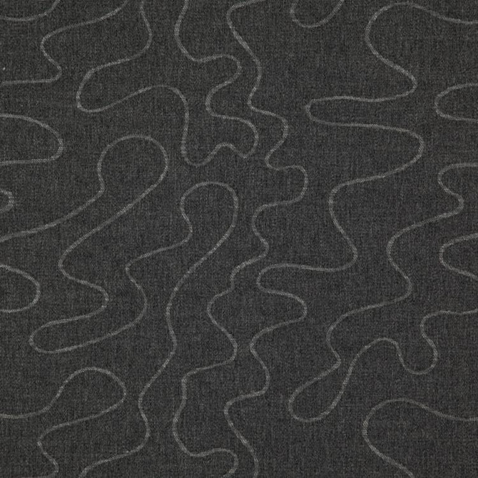 Wandering Charcoal by RM CoCo Fabric Modern Mix 100% Polyester - Cool wash w/ care, no bleach Horizontal: 13.666 and Vertical: 11.5 55.5 - Fabric Carolina -