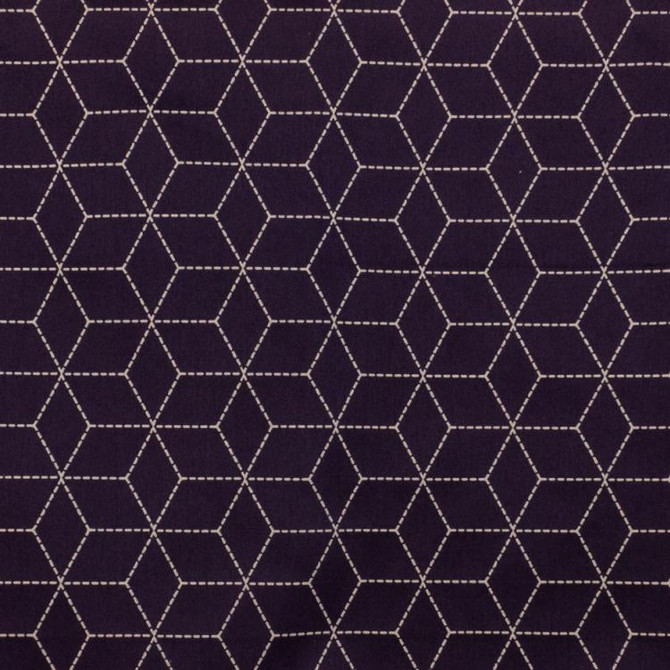 Boxed In Grape by RM CoCo Fabric Finishing Touches Vol 14 100% Polyester - Dry clean only Horizontal: 4 and Vertical: 4 57 - Fabric Carolina -