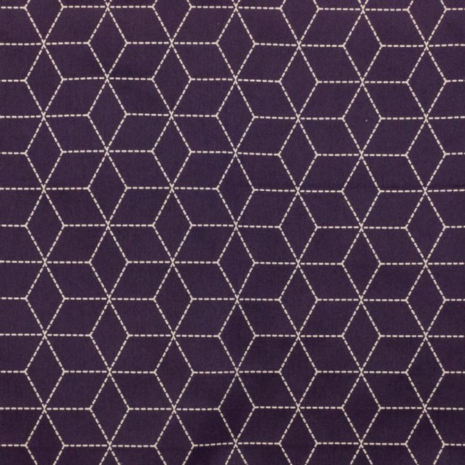 Boxed In Grape by RM CoCo Fabric Finishing Touches Vol 14 100% Polyester 30000 Horizontal: 4 and Vertical: 4 57 - Fabric Carolina -
