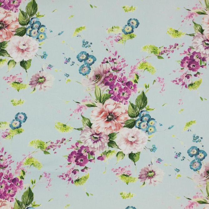 Rose Hill Cornflower by RM CoCo Fabric Inspired Living Vol 16 100% Cotton - Dry clean only Horizontal: 27.16 and Vertical: 25.2 55 - Fabric Carolina -