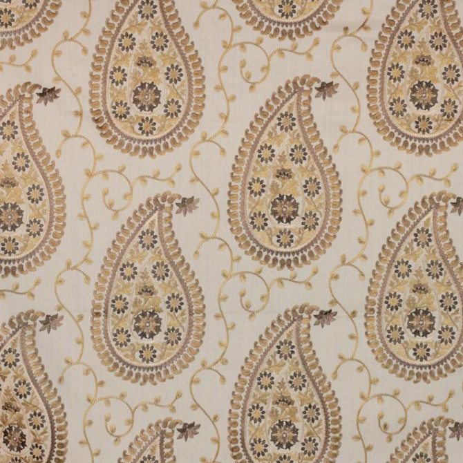 Kadiri Paisley Border Latte by RM CoCo Fabric