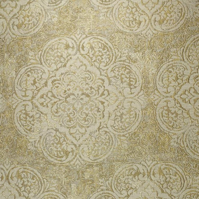 Palace Of Versailles Empire Gold by RM CoCo Fabric Cottage To Castle - Wesco 93% POLYESTER, 7% LINEN - Dry clean only Horizontal: 13.5 and Vertical: 23.75 54 - Fabric Carolina -