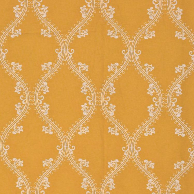Oakville Trellis Goldenrod by RM CoCo Fabric Prive Vol 2 56% Linen, 29% Polyester, 15% Co - Dry clean only Horizontal: 6.5 and Vertical: 9.5 54 - Fabric Carolina -