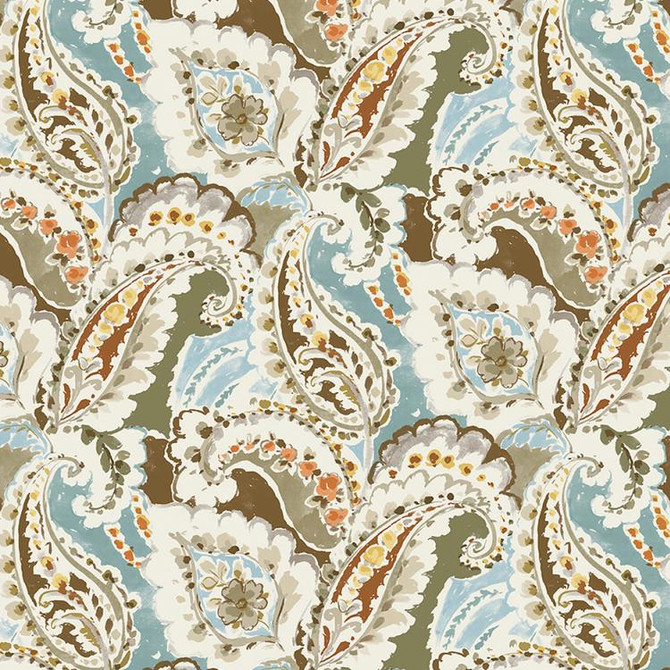 Palomar Paisley Mineral by RM CoCo Fabric