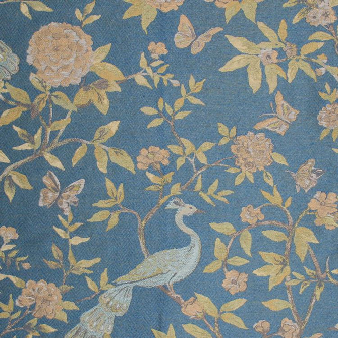 Peony Bird Lazuli by RM CoCo Fabric