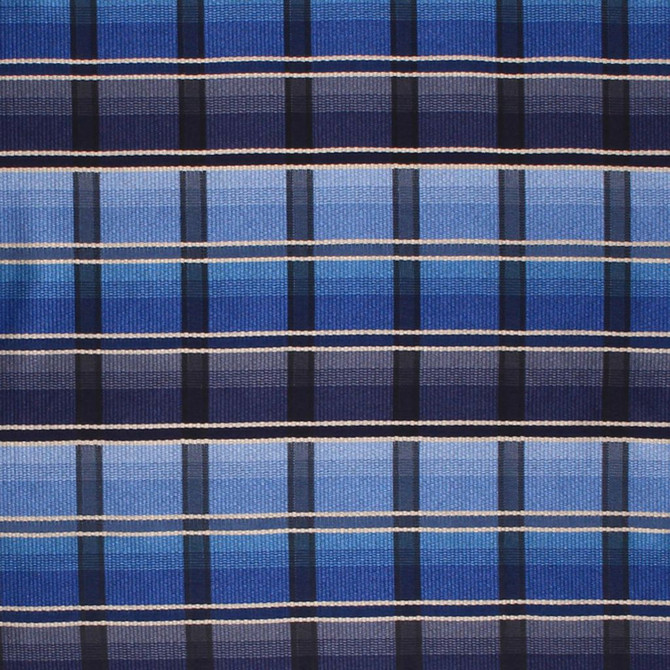 Bel Air Plaid Indigo by RM CoCo Fabric Prive Vol 3 80.3% Rayon 19.7% Polyester See Sample 0 Horizontal: 3 and Vertical: 8.63 55 - Fabric Carolina -