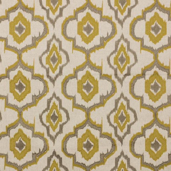 Termiz Ikat Mustard Seed by RM CoCo Fabric 2018 Spring - Prive Collection 35% Visc 33% Cot 16% Lin 16% Pol - Dry clean only Horizontal: 10.25 and Vertical: 9 56 - Fabric Carolina -