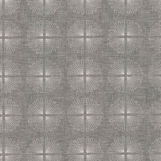 Array Emb Smoke 170071 by Studio NYC Design Fabric - Base: 52%Poly 48%Cotton Emb: 100% Rayon India 9000 Horizontal: 3.2 and Vertical: 3.2 54" Base 51" Emb - Fabric Carolina -