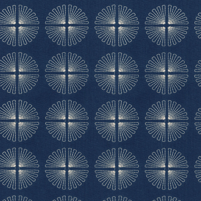 Array Emb Lapis 170070 by Studio NYC Design Fabric - Base:52%Polyester 48%Cotton Embroid:100%Rayon INDIA 9000 Horizontal: 3.2 and Vertical: 3.2 54 - Fabric Carolina -