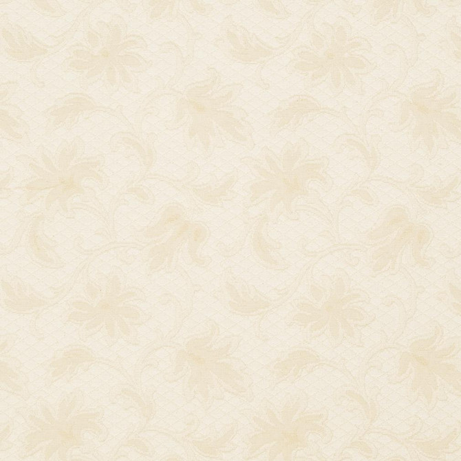 5501 Ivory/Trellis by Charlotte Fabric Enchanted Gardens 75% Cotton, 25% Polyester Asia Exceeds 70,000 Wyzenbeek Rubs (Heavy Duty) Horizontal: 7.5" x Vertical: 7.0" 54 Inches - Fabric Carolina -