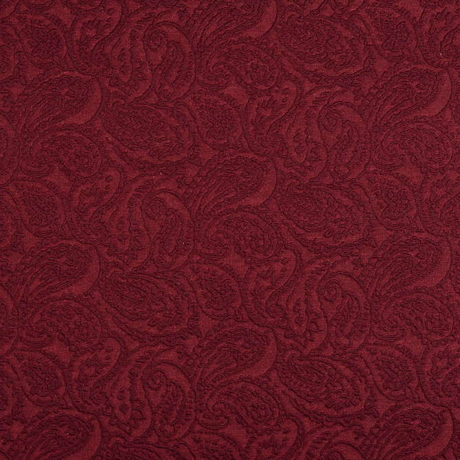 5572 Wine/Paisley by Charlotte Fabric Enchanted Gardens 75% Cotton, 25% Polyester Asia Exceeds 70,000 Wyzenbeek Rubs (Heavy Duty) Horizontal: 14" x Vertical: 6.5" 54 Inches - Fabric Carolina -