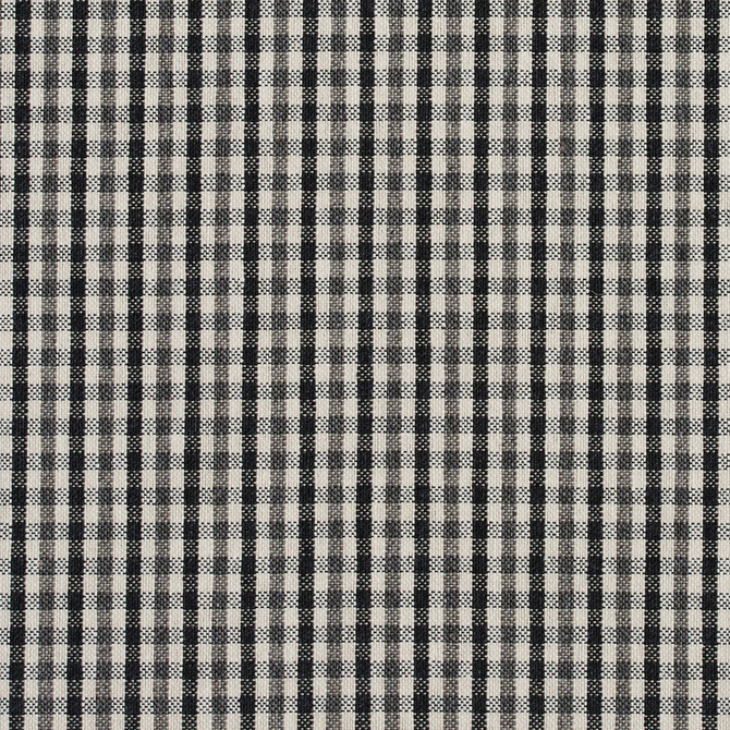 5815 Onyx Check by Charlotte Fabric Classic Patterns 52% Polyester, 48% Cotton Made In USA Exceeds 200,000 Wyzenbeek Rubs (Heavy Duty) Horizontal: .5" X Vertical: .25" 54 Inches - Fabric Carolina -