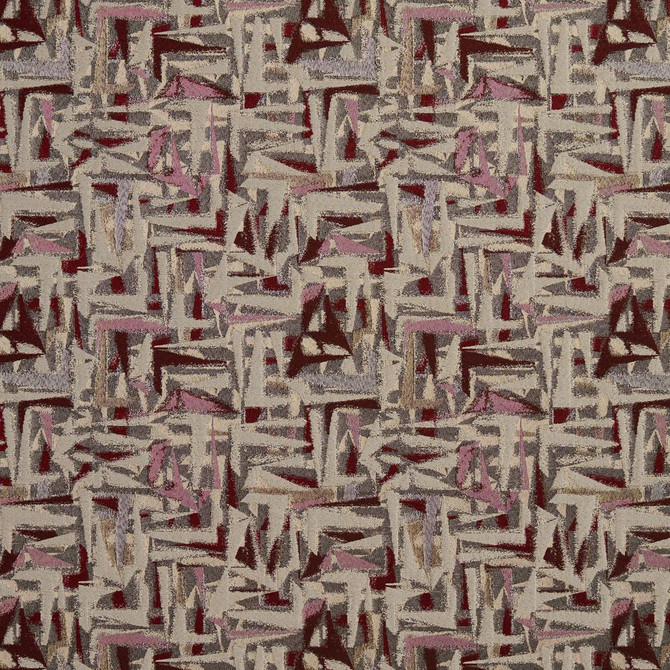 8519 Wine/Abstract by Charlotte Fabric Contemporary Wovens 100% Woven Polyester Asia Exceeds 100,000 Wyzenbeek Rubs (Heavy Duty) </p><p>Repeat: Horizontal: 15" x Vertical: 15" 54 Inches - Fabric Carolina -