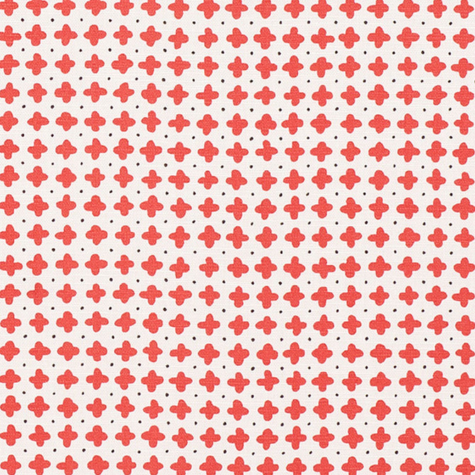 Polka Red 178241 by Schumacher Fabric VERA NEUMANN COTTON 93% LINEN 7% UNITED KINGDOM </p><p>Repeat: Horizontal: 13 1/2" (34CM) and Vertical: 4 7/8" (12CM) 54.5 - Fabric Carolina -