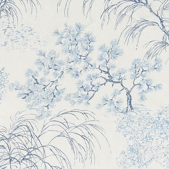 Mori Sheer Porcelain 178360 by Schumacher Fabric Patterned-Sheers-Casements 100% Linen - Horizontal: 54 and Vertical: 35.5 122 - Fabric Carolina -