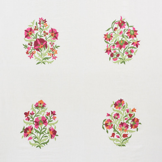 Antalya Medallion Embroidery Garnet 75741 by Schumacher Fabric OTTOMAN CHIC See Sample INDIA - </p><p>Repeat: Horizontal: 56" (142CM) and Vertical: 52 1/2" (133CM) 56" (142CM) - Fabric Carolina -